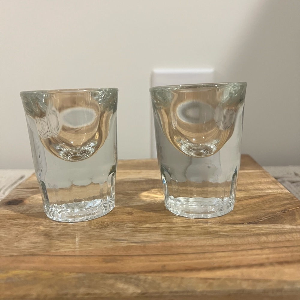 Lot of 2 Libby Clear Shot Glass Set